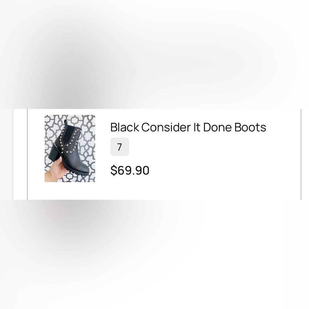 Consider It Done Black Heeled Boots